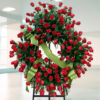 Corona funeraria Supreme Rosas Rojas